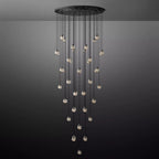 Pearl Round Glass Chandelier