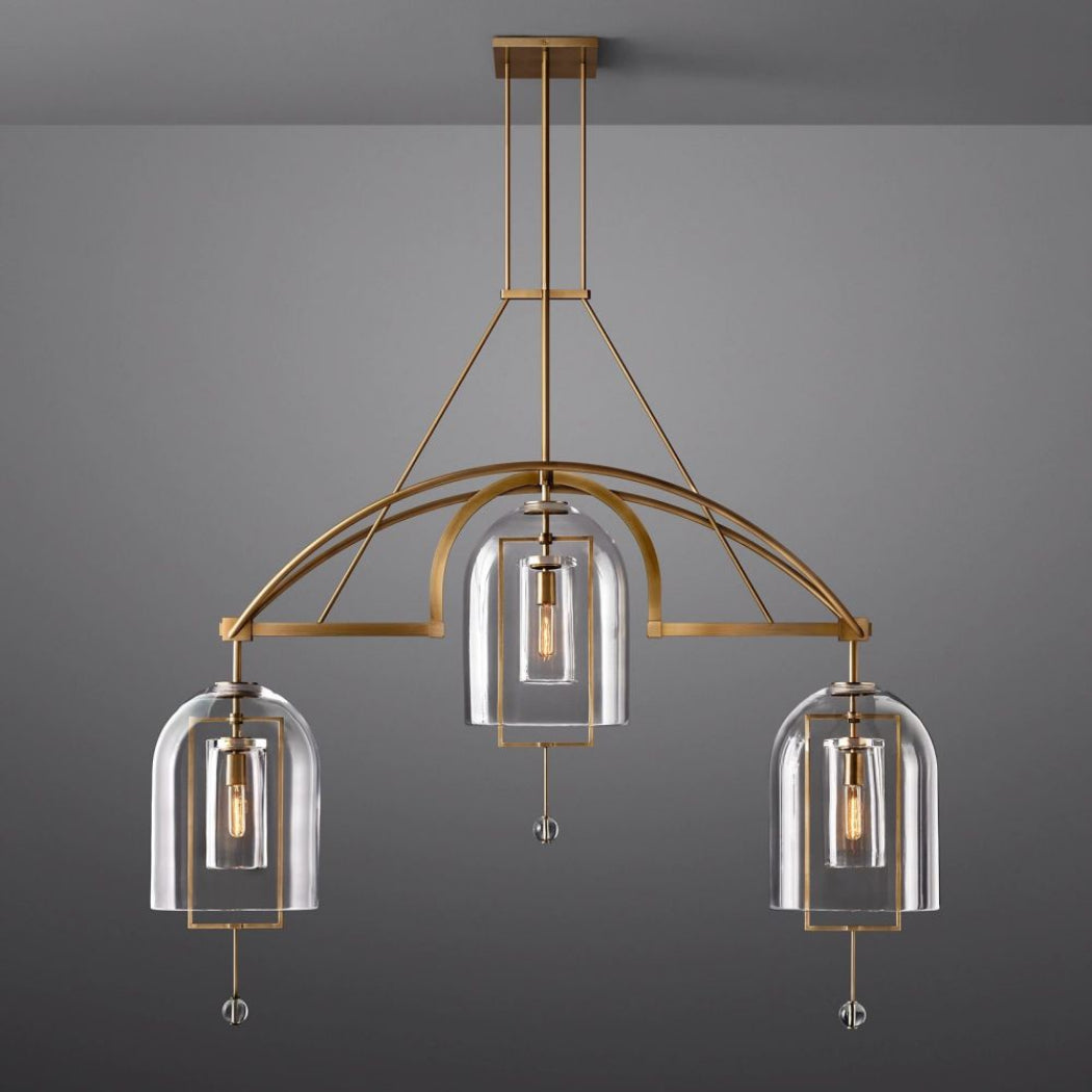 Fulcrum Linear Chandelier 61" 3-Light
