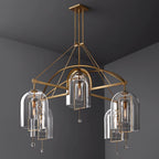 Fulcrum Round Chandelier 73" 5-Light