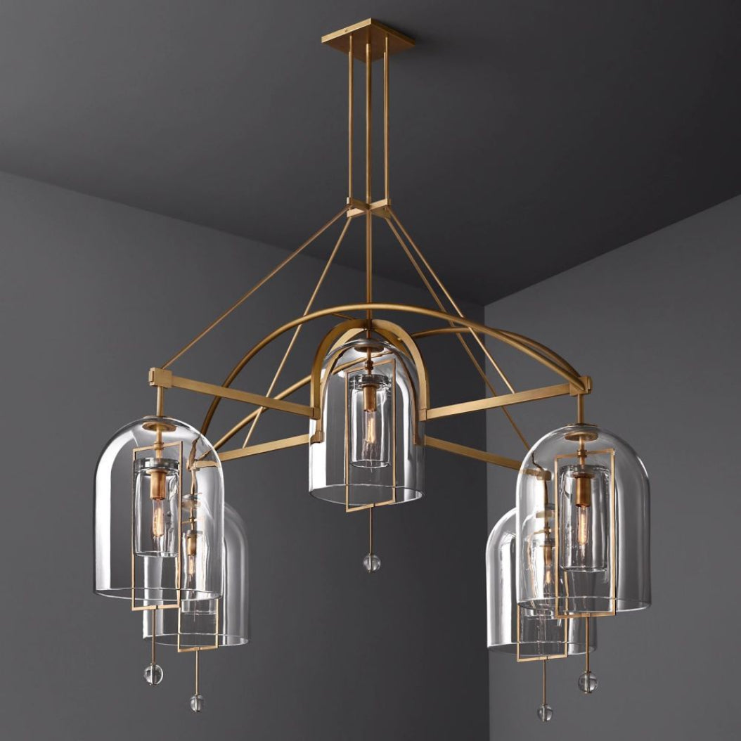 Fulcrum Round Chandelier 73" 5-Light