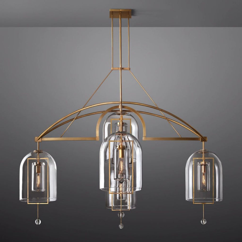 Fulcrum Round Chandelier 73" 5-Light