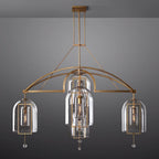 Fulcrum Round Chandelier 73" 5-Light
