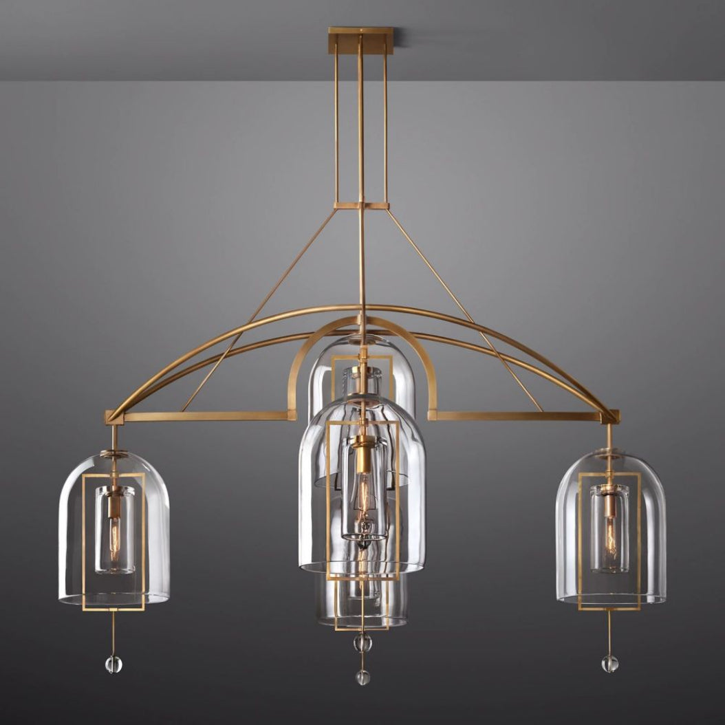 Fulcrum Round Chandelier 73" 5-Light