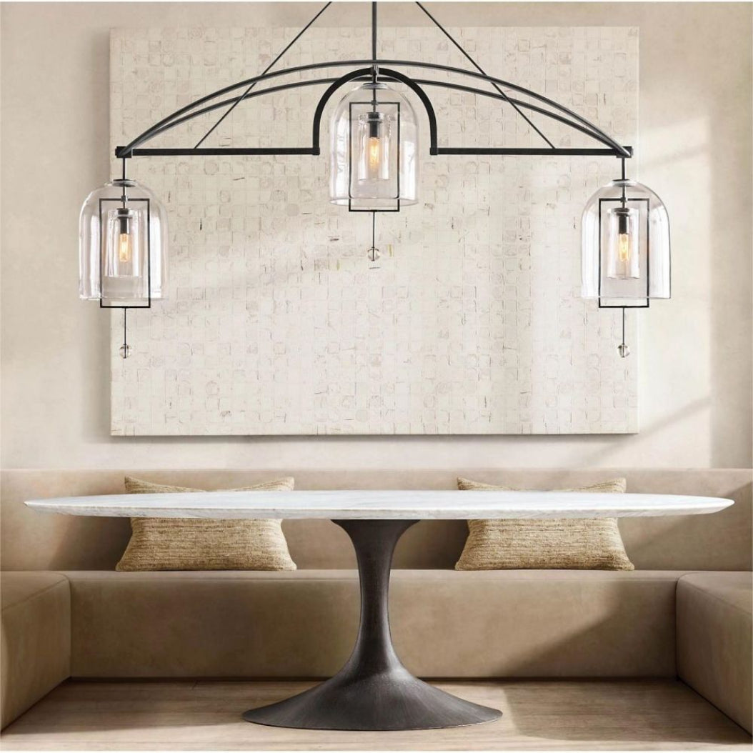 Fulcrum Round Chandelier 73" 5-Light