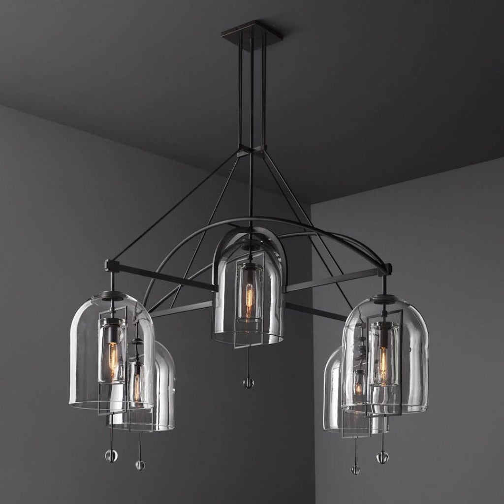 Fulcrum Round Chandelier 73" 5-Light