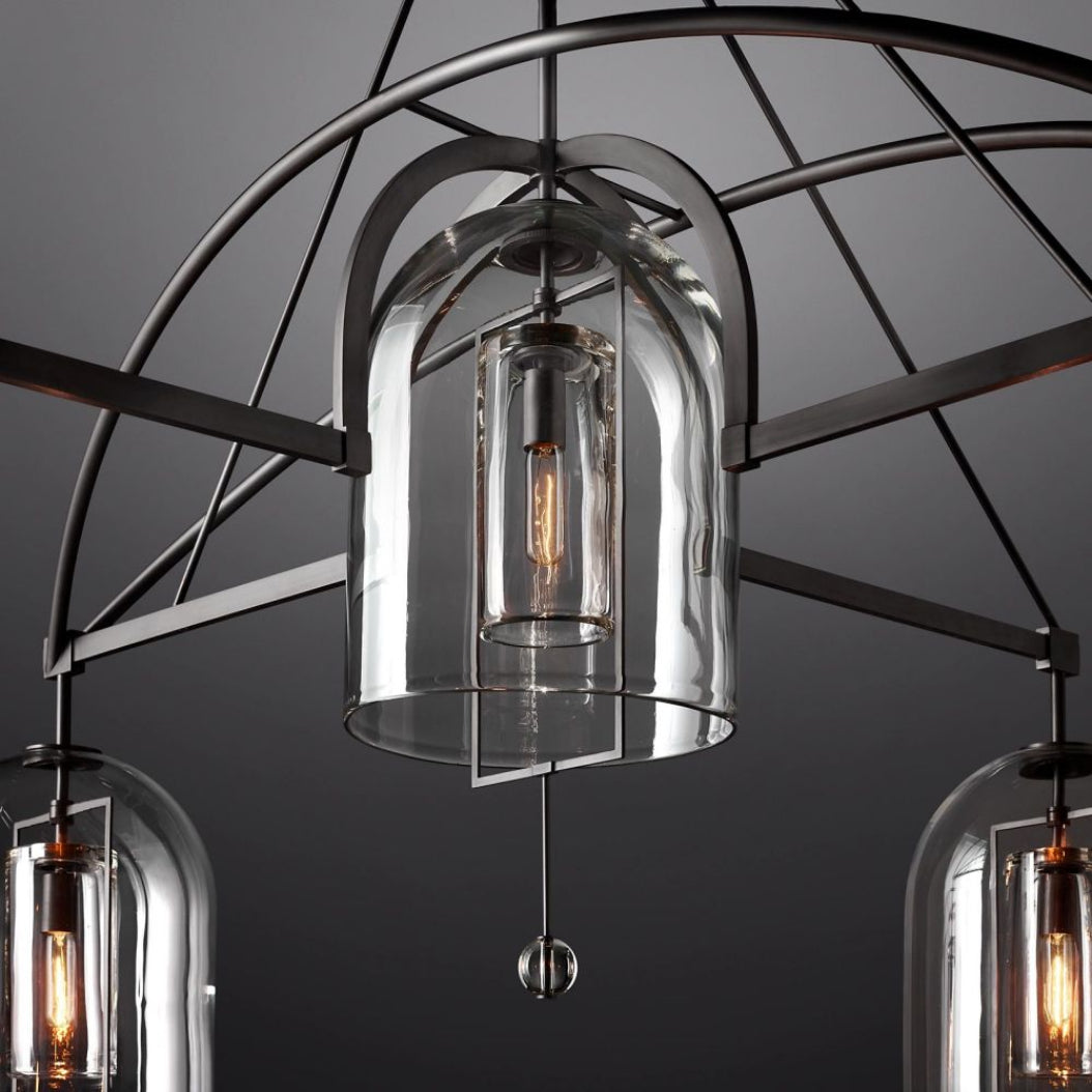 Fulcrum Round Chandelier 73" 5-Light