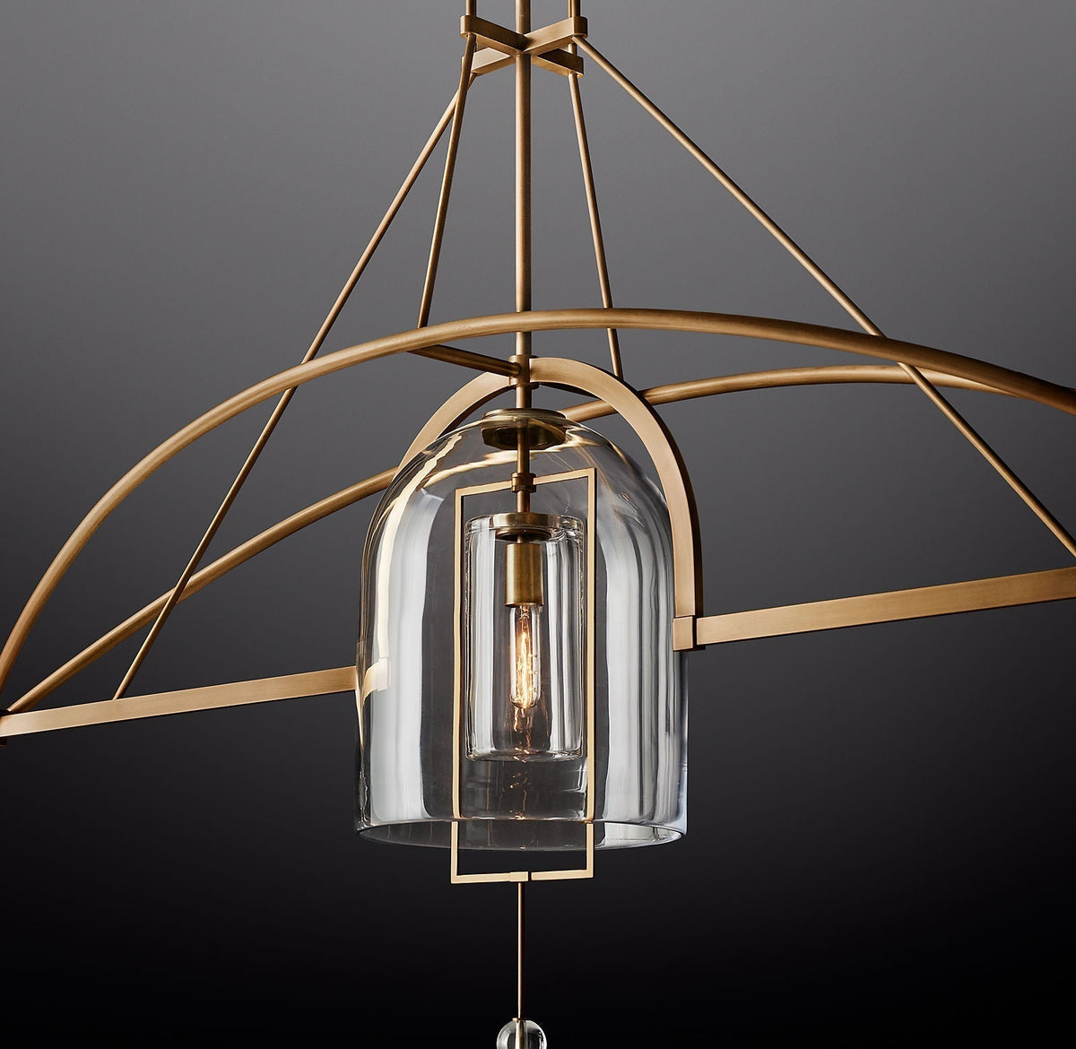 Fulcrum Linear Chandelier 73" 3-Light
