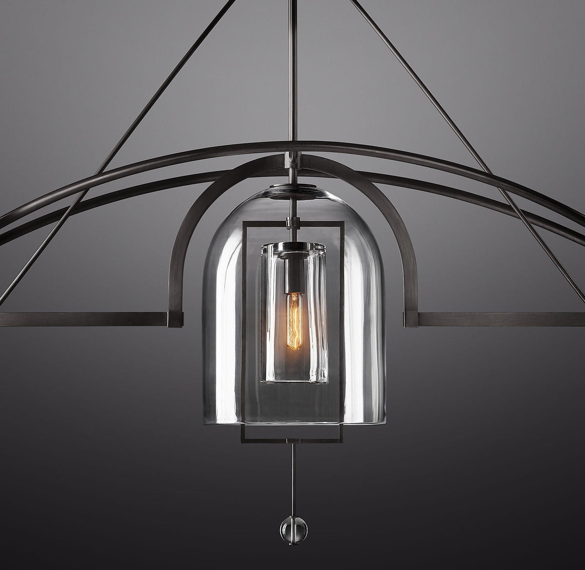 Fulcrum Linear Chandelier 73" 3-Light