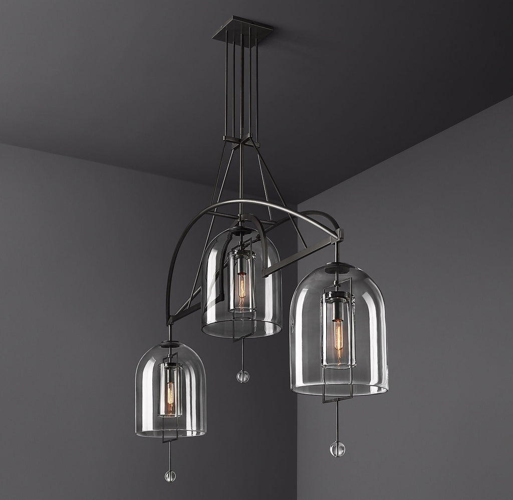 Fulcrum Linear Chandelier 73" 3-Light