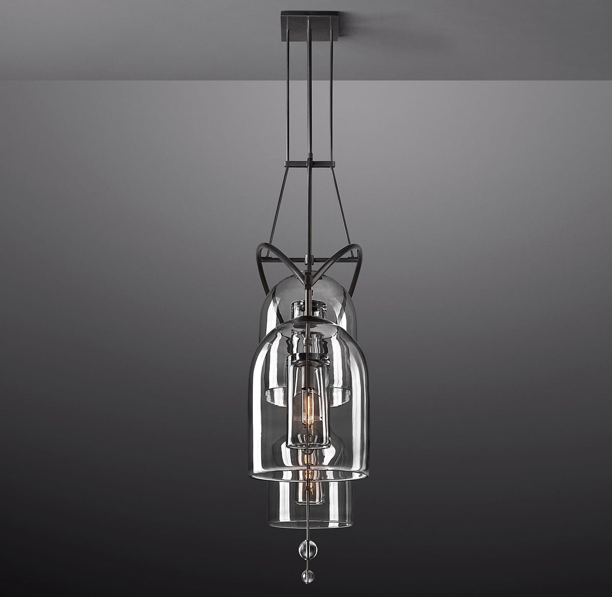 Fulcrum Linear Chandelier 73" 3-Light