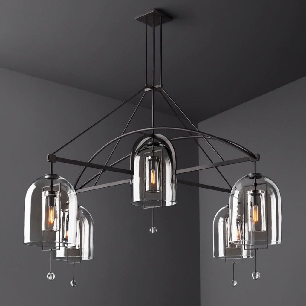 Fulcrum Round Chandelier 85" 5-Light