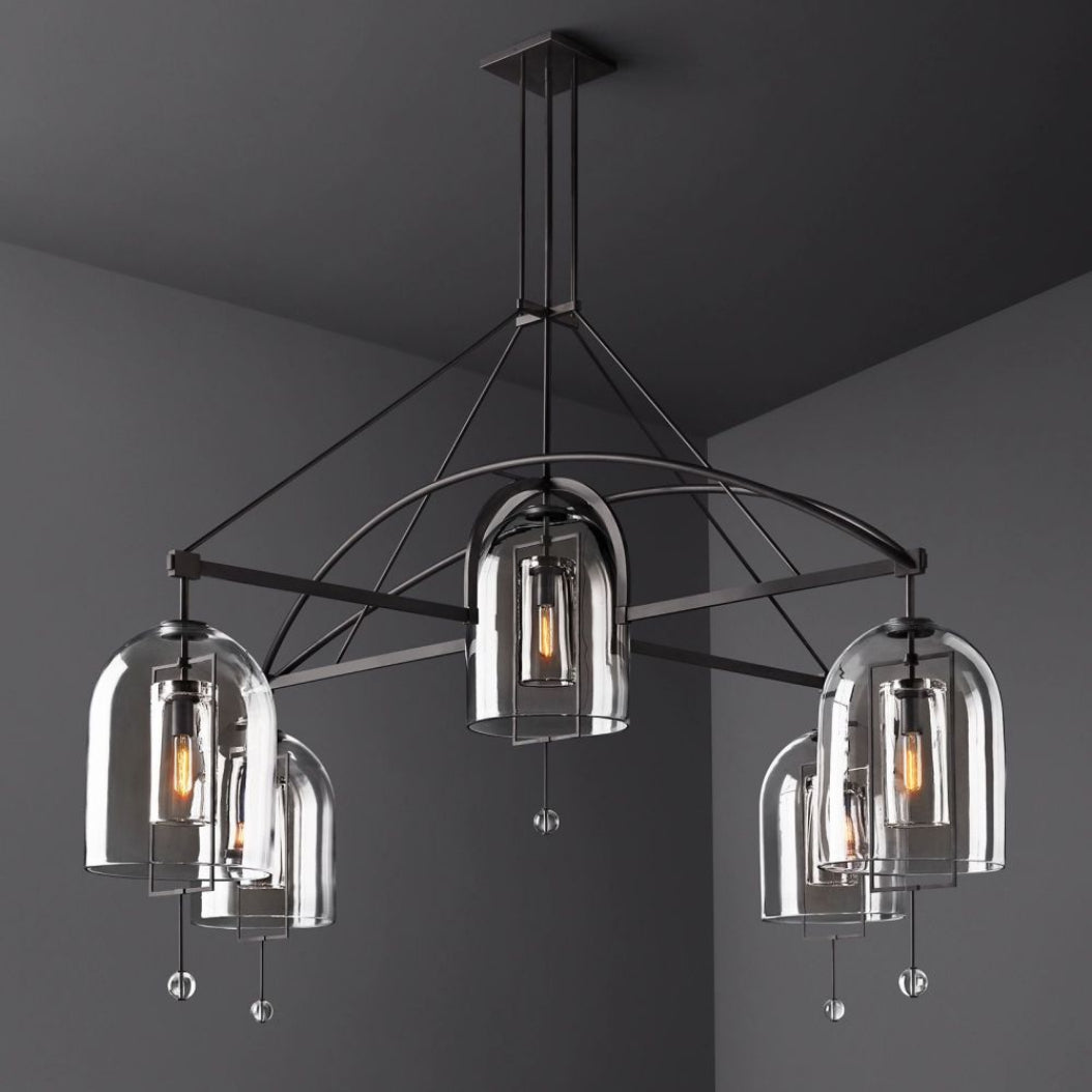 Fulcrum Round Chandelier 85" 5-Light