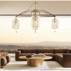 Fulcrum Round Chandelier 85" 5-Light