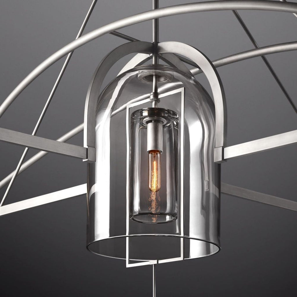 Fulcrum Round Chandelier 85" 5-Light