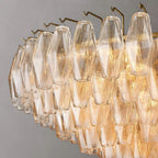 Chiaray Glass Multi-Tier Round Chandelier 47"