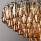 Chiaray Glass Multi-Tier Round Chandelier 47"
