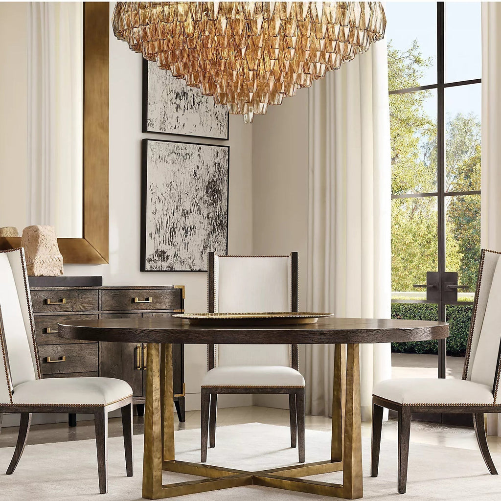 Chiaray Glass Multi-Tier Round Chandelier 47"