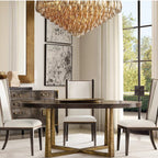 Chiaray Glass Multi-Tier Round Chandelier 47"