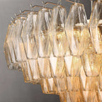 Chiaray Glass Multi-Tier Round Chandelier 47"