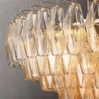 Chiaray Glass Multi-Tier Round Chandelier 47"