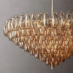 Chiaray Glass Multi-Tier Round Chandelier 47"