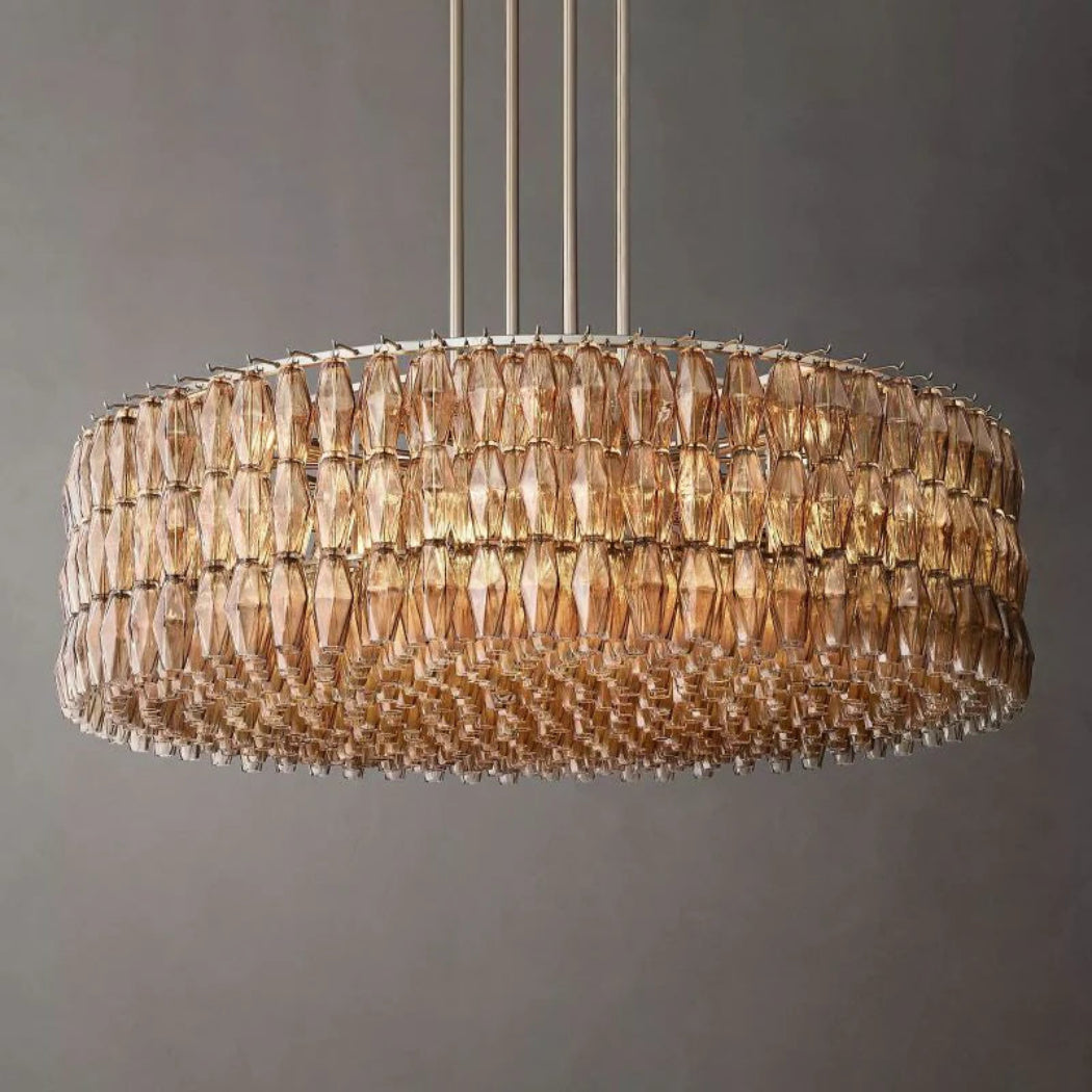 Chiaray Glass Round Chandelier 61"
