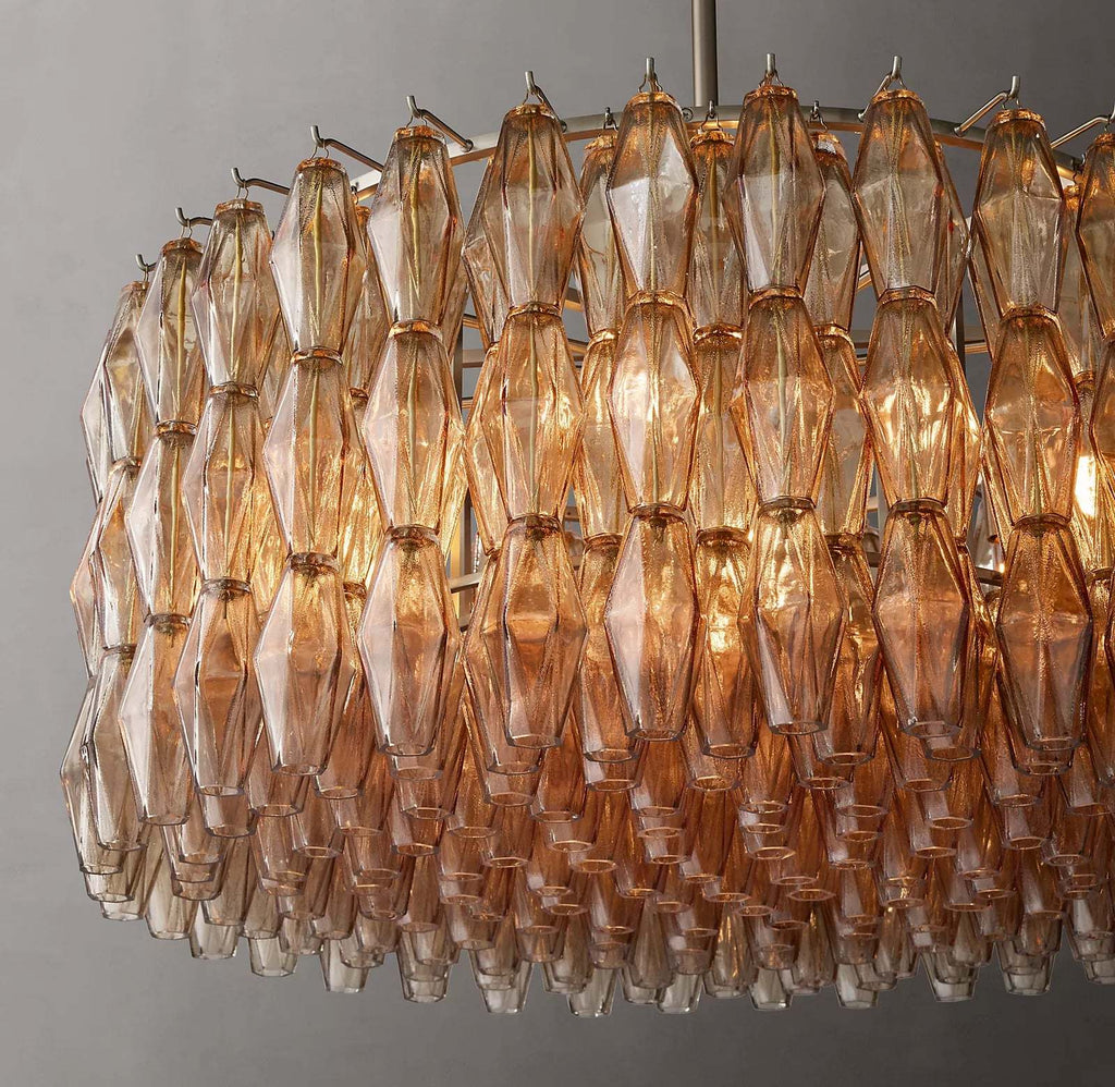Chiaray Glass Round Chandelier 37"