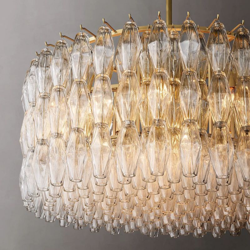 Chiaray Glass Round Chandelier 37"
