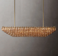 Chiaray Glass Tiered Rectangular Chandelier 74"