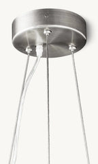 Selenite Crystal Round Chandelier 31.5" 40.2"