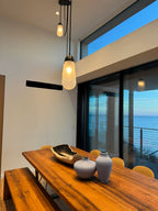 Modern Floating Pears-inspired Frosted Glass Chandelier for High-ceiling