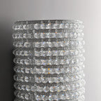 Halo Clear Crystal Beads Wall Sconce 36"H