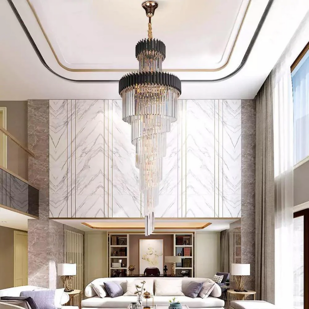 Bourbons Multi-layer Crystal Chandelier