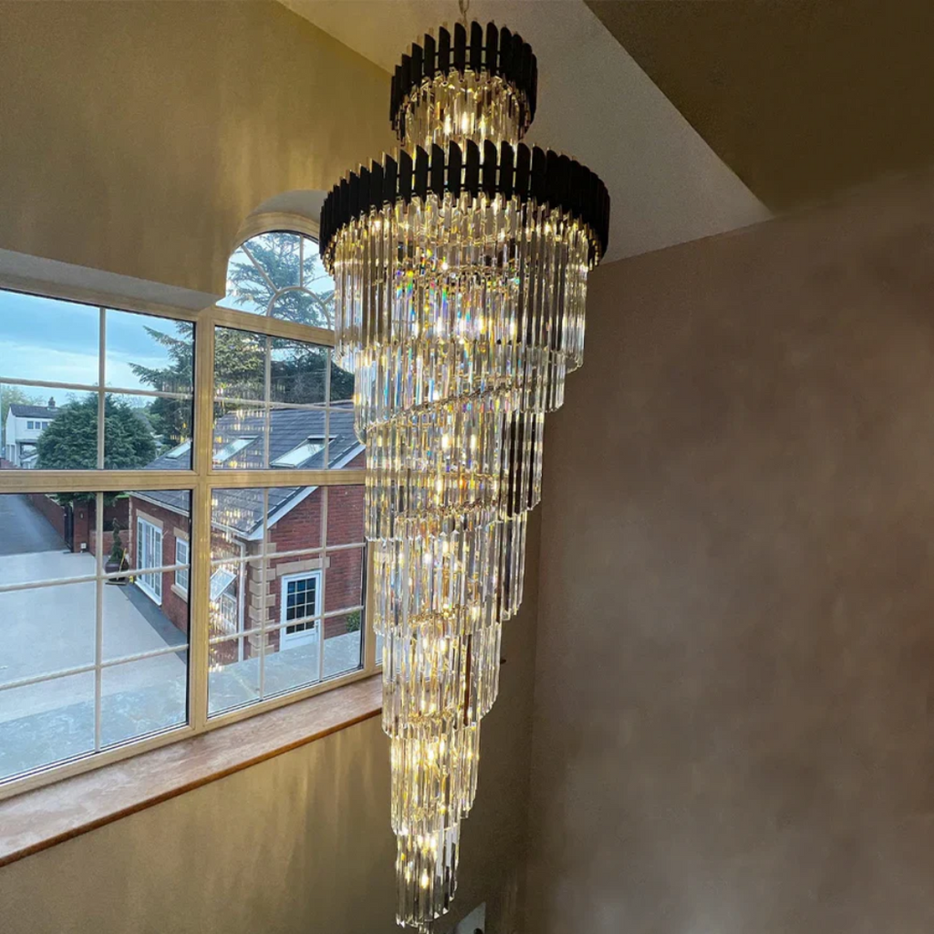 Bourbons Multi-layer Crystal Chandelier