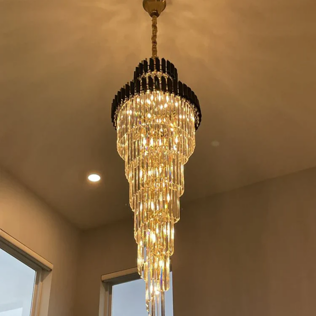 Bourbons Multi-layer Crystal Chandelier