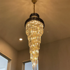 Bourbons Multi-layer Crystal Chandelier