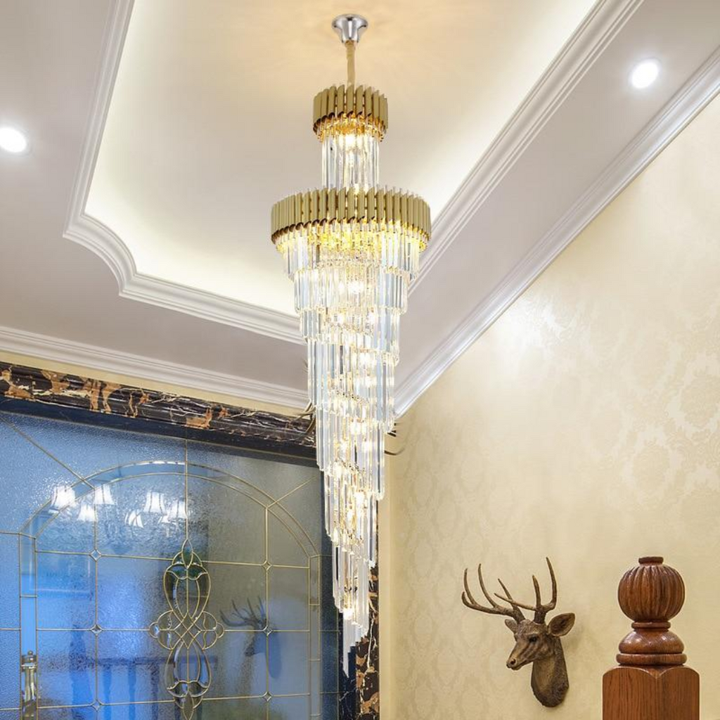 Bourbons Multi-layer Crystal Chandelier