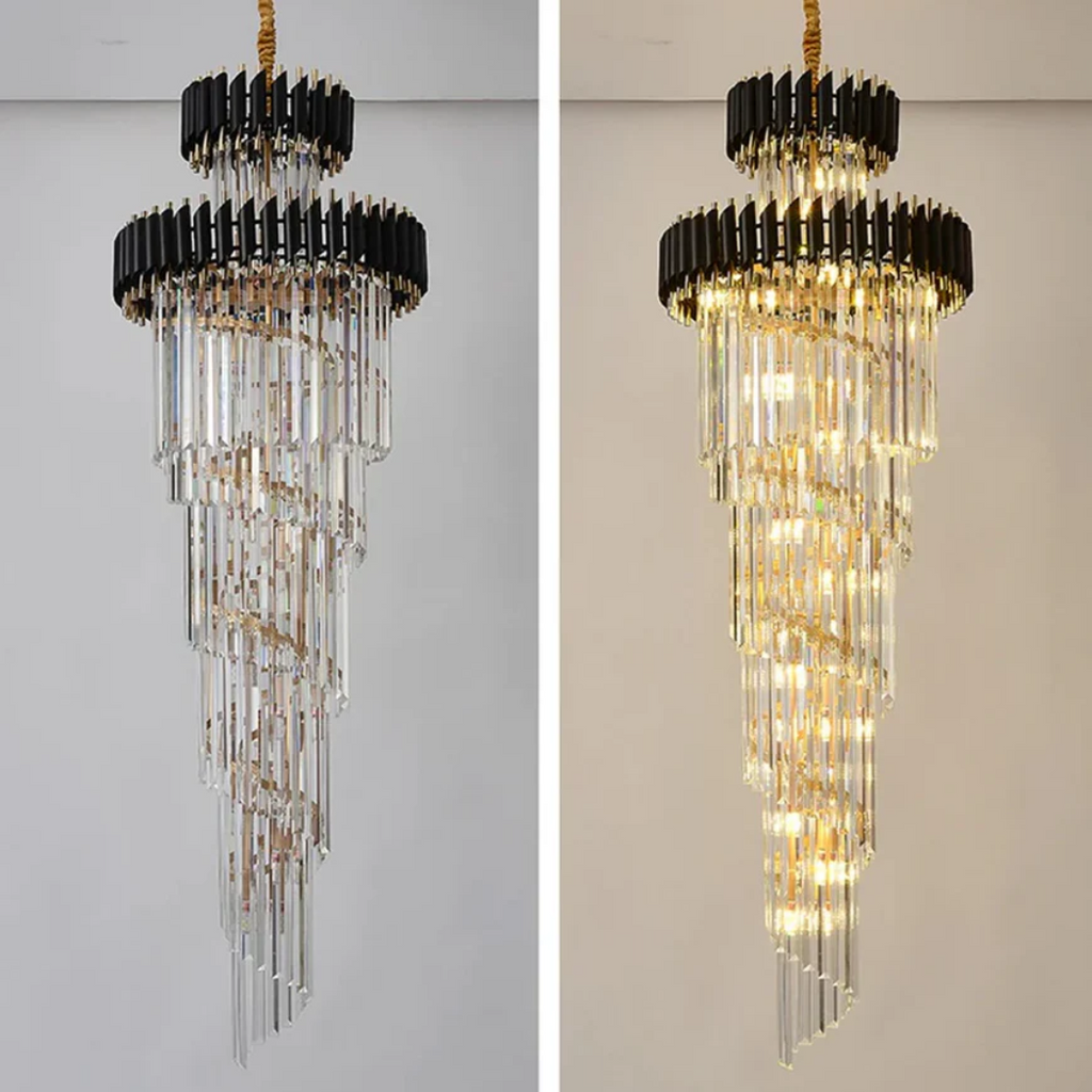 Bourbons Multi-layer Crystal Chandelier
