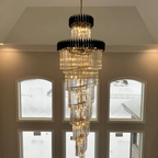 Bourbons Multi-layer Crystal Chandelier
