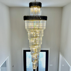 Bourbons Multi-layer Crystal Chandelier