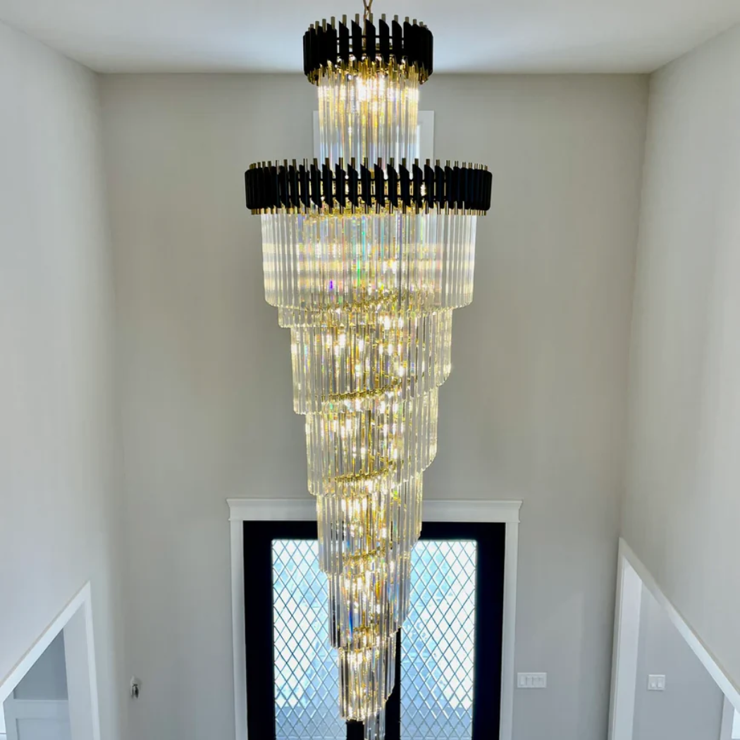 Bourbons Multi-layer Crystal Chandelier
