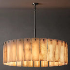 Calamette Alabaster Round Chandelier 48"