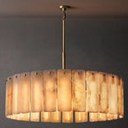 Calamette Alabaster Round Chandelier 48"