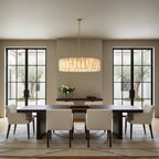 Calamette Alabaster Round Chandelier 60"