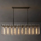 Calamette Glass Rectangular Chandelier 60"