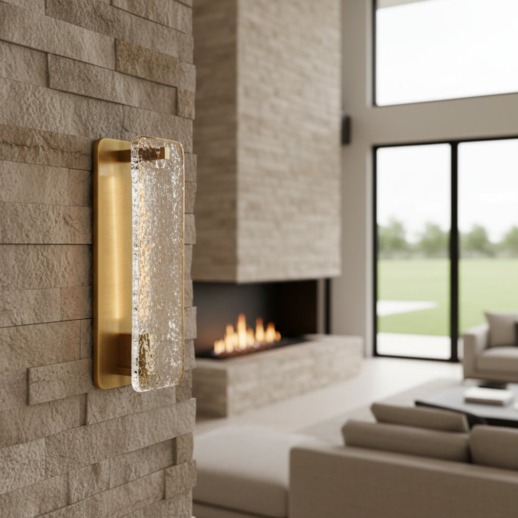 Calamette Glass Wall Sconce 12"/16"