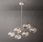 Cabrette Clear/Amber Glass Mobile Linear Chandelier 60″/72"