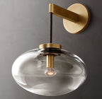 Cabrette Clear/Amber Glass Wall Sconce