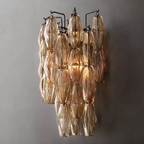 Chiara Smoke/Clear Sconce 20"/31"