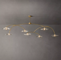 Lily Clear Glass Round Chandelier 54"/72"/84"/96"